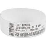 Zebra Wristband Polypropylene 1 x 11in Direct Thermal Zebra Z-Band Direct Orange 1 in core – 1″ Width x 11″ Length – Permanent Adhesive – Direct Thermal – Orange – Polypropylene – 200 / Roll – Tamper Evident, Adhesive Closure, Latex-free, Scannable, Perforated – 6 / Roll