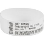 Zebra Wristband Polypropylene 1 x 11in Direct Thermal Zebra Z-Band Direct Blue 1 in core – 1″ Width x 11″ Length – Permanent Adhesive – Direct Thermal – Blue – Polypropylene – 200 / Roll – Tamper Evident, Adhesive Closure, Latex-free, Scannable, Perforated – 6 / Roll