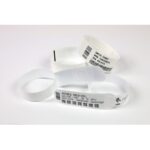 Zebra Wristband Polypropylene 1 x 11in Direct Thermal Zebra Z-Band Direct 3 in core – 1″ Width x 11″ Length – Permanent Adhesive – Direct Thermal – White – Polypropylene – 450 / Roll – Tamper Evident, Adhesive Closure, Latex-free, Scannable, Perforated – 6 / Roll