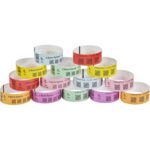 Zebra Wristband Polypropylene 1 x 10in Direct Thermal Zebra Z-Band Fun Blue 1 in core – 1″ Width x 10″ Length – Permanent Adhesive – Direct Thermal – Blue – Polypropylene – 350 / Roll – Tamper Evident, Adhesive Closure, Perforated – 6 / Roll