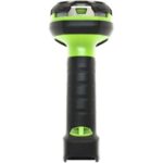 Zebra LI3678-ER Handheld Barcode Scanner Kit – Wireless Connectivity – 1D – Imager – USB – Industrial Green