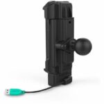 RAM Mounts Form-Fit Powered Dock for Zebra TC21 & TC26 – Wired – Mobile Computer – Charging Capability – USB Type A