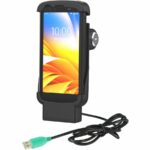 RAM Mounts Locking Form-Fit Powered Dock for Zebra TC22 & TC27 with Boot – Docking – Mobile Computer – Charging Capability – Pogo Pin